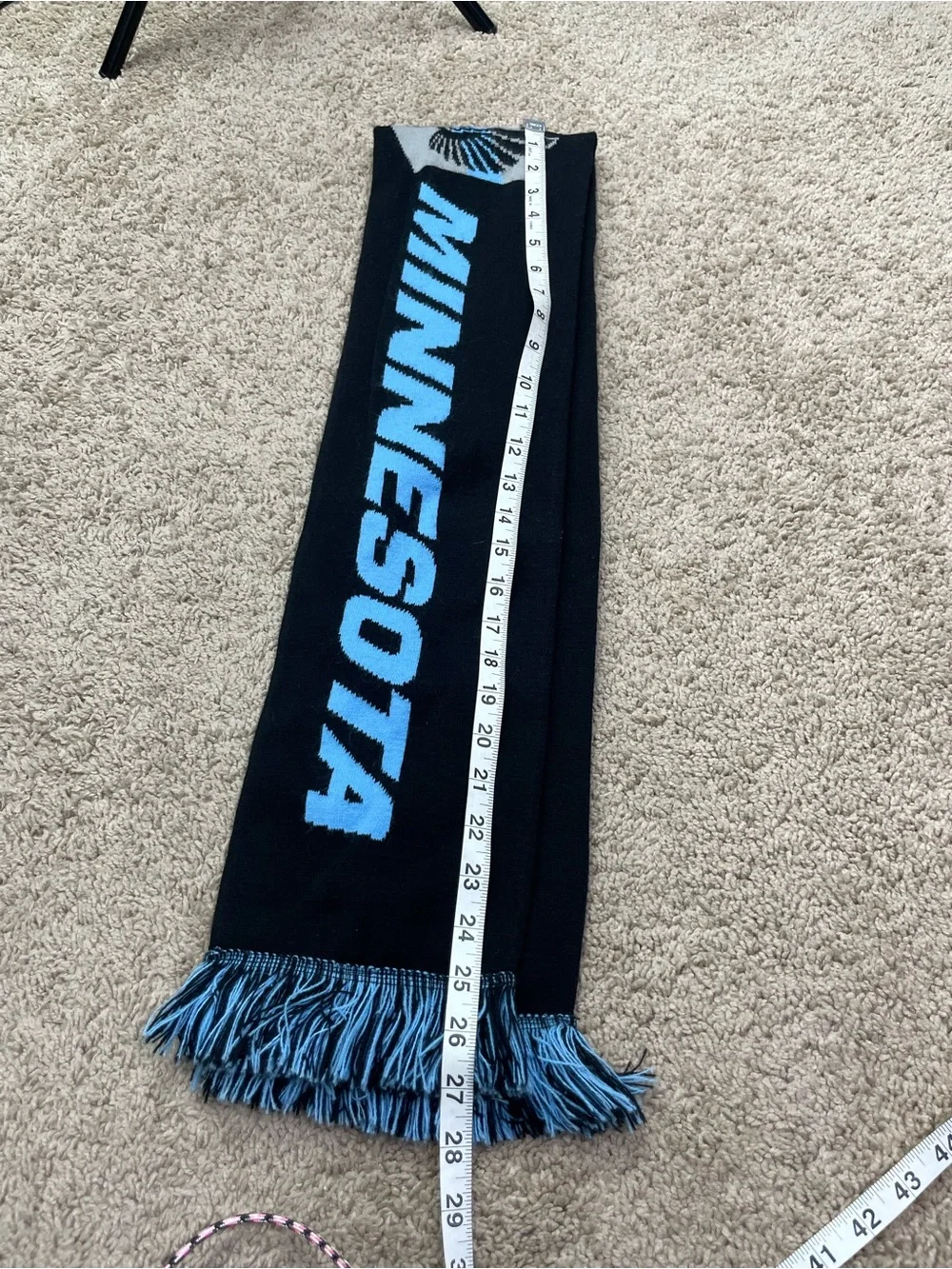 Minnesota United FC‎ Black & Light Blue Scarf